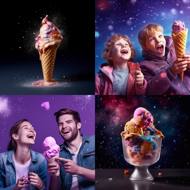 Galaxy Ice Cream photographs images